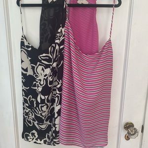 Set of 2 Loft racer back tops